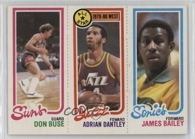 1980-81 Topps Don Buse Adrian Dantley James Bailey #227-6-190 HOF 0nr3