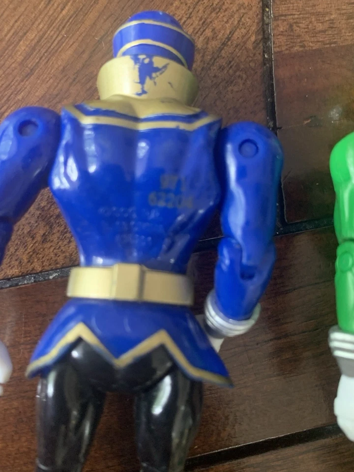 2 Power Rangers Super Megaforce Verde Raro Pirata Figura de Acción 5" y Azul Foto 4 de 4