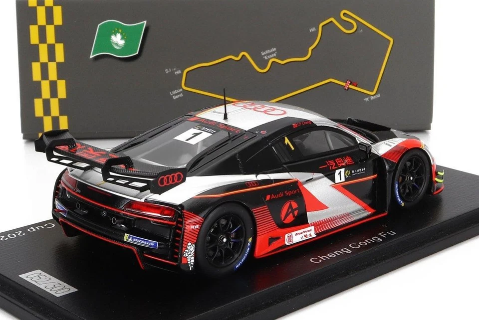 1/43 SPARK AUDI R8 LMS GT3 TEAM FAW AUDI RACING TEAM N 1 GT CUP MACAU 2022 - Immagine 2 di 3
