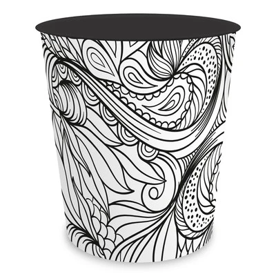 itenga Papierkorb Mülleimer Kunststoff LINE ART moderne Kunst Jugendzimmer Büro