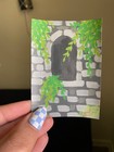 ACEO Original Acrylic Painting 2.5 X 3.5”. Overgrown Castle (1/3) — photo 2