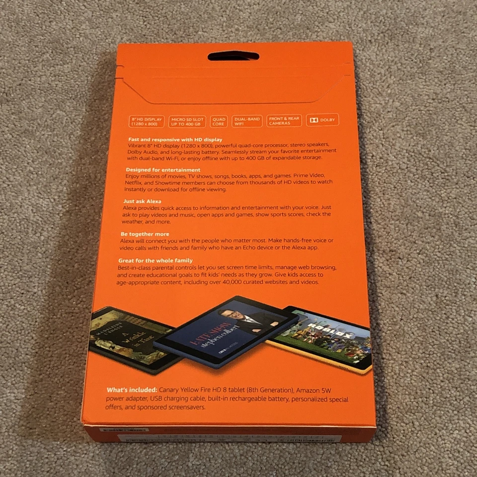 Amazon FireTablet HD 8 (8th Generation) 16GB, Wi-Fi, 8" - Yellow - Image 2 of 2