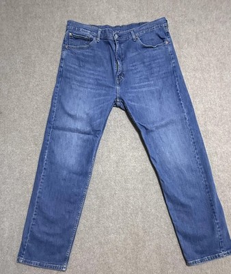 Levis 505 Jeans Mens 40x32 Straight Leg Water Less Stretch Zip Fly Denim Pants
