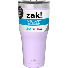 Zak! 30oz Insulated Tumbler Lilac Hot/Cold 24 hrs Double Wall Stainless Cascadia
