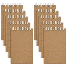 10 Pack Small Pocket Notebook Mini Notebooks Bulk Small 3x5 Spiral Notepads w...