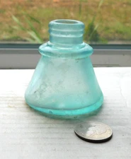 AQUA CONE INK BOTTLE BASE, CARTER'S