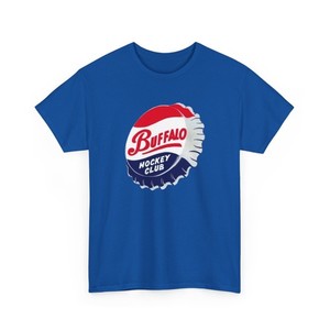 Buffalo Bisons AHL Hockey Vintage Bottle Cap Logo Collectible T-Shirt Sabres
