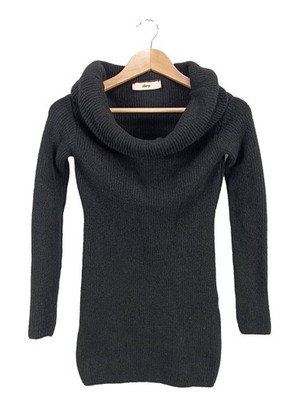 AKEP Longpullover Damen Pullover Gr. DE 40 schwarz Casual-Look