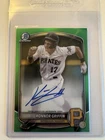 Konnor Griffin 2025 Bowman Auto /99 Green Refractor