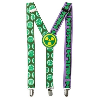 Avengers Assemble Hulk Suspenders Adult Costume Accessory 1 Per Package NEW