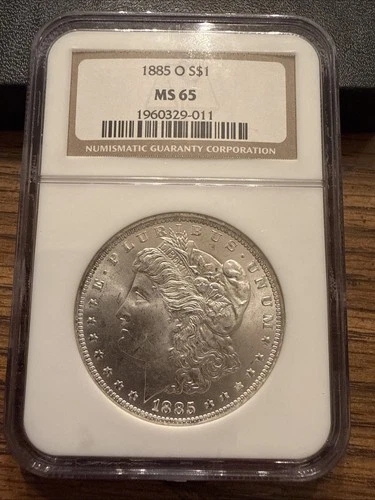 1885-O $1 Morgan Silver Dollar NGC MS-65- Bright White