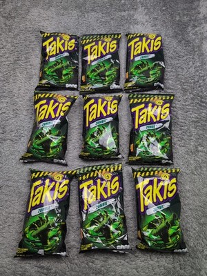  9 Pack - Takis Zombie 9.9 oz Bag, Habanero & Cucumber Rolled Tortilla Chips 