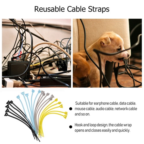 20 Pcs Kabelführungsgürtel Büro Reisen Niedlicher Kabel-Organizer - 第 11/12 張圖片