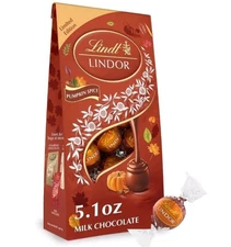 🟢 New Limited Edition Lindt Lindor PUMPKIN SPICE Milk Chocolate Truffle 5.1oz