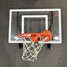 RAMGOAL Adjustable Indoor Mini Basketball Hoop, Wall-Mounted, Breakaway Rim