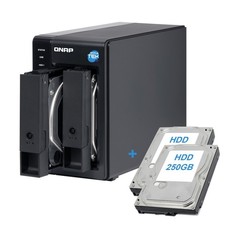Qnap Tr-002 Das Storage 2-Bay Hdd 500Gb 2X250Gb Raid Dual Slot 3.5" Usb-C