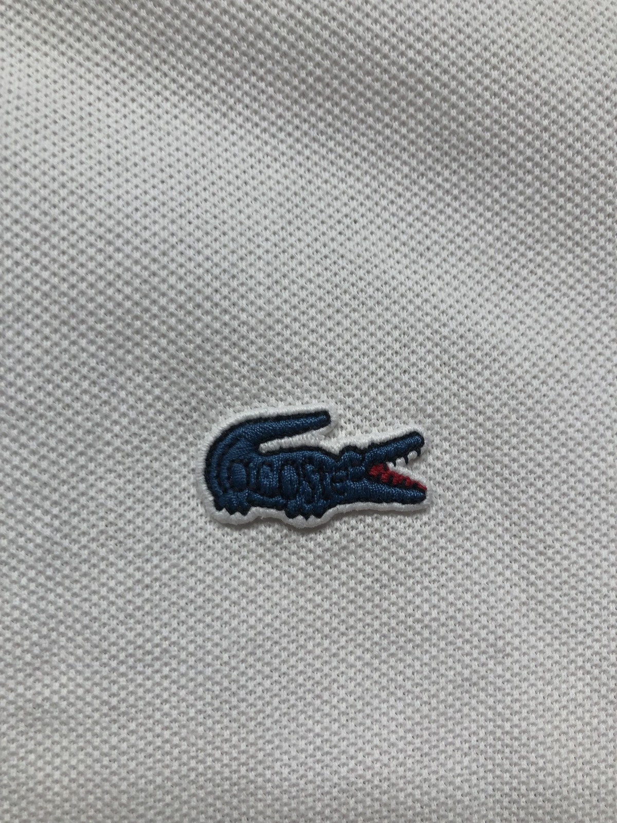 Lacoste For J.Crew Polo Shirt Mens Large White Pique Croc Logo Short Sleeve thumbnail 7