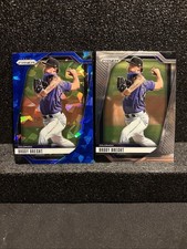 2025 Panini Prizm Baseball Brody Brecht Blue Cracked Ice and Base Colorado 