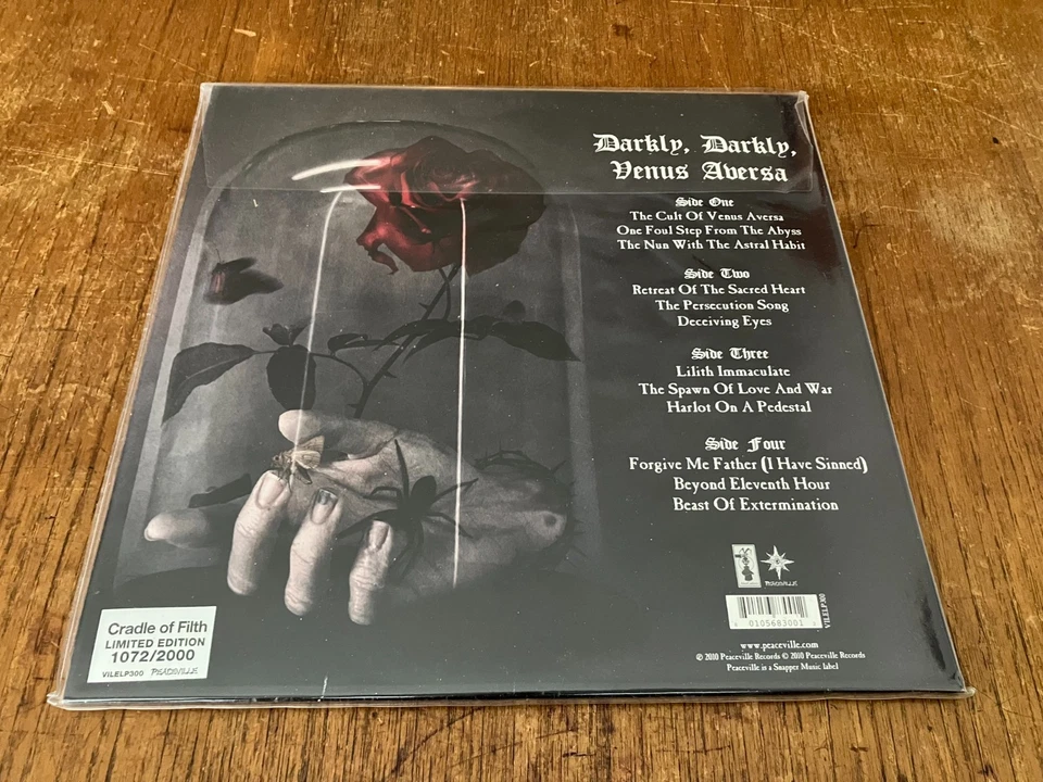 CRADLE OF FILTH Darkly Darkly Venus Aversa 2-LP BLUE/RED Vinyl Gatefold NUMBERED - Image 3 of 4