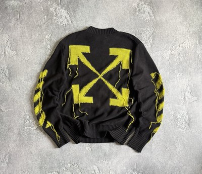 Off White Big Logo Sweater Knitwear Sweatshirt Jumper Pullover Y2K 