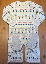 NWT Carters Boys Girls Fleece Footed Sleeper Pajamas Xmas Holiday Fair Isle