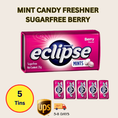 Wrigley s Eclipse Berry Sugar-Free Mints Breath Freshener Sweets 5 Tin Pack
