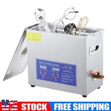 6.5L Ultrasonic Cleaner Cleaning Machine with Heater and Digital Timer 180W