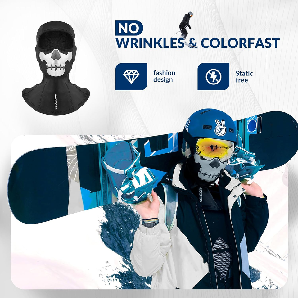 EXIO Passamontagna Invernale Scaldacollo Unisex – Antivento Per Sci E Snowboard – Con Foro Per Respirare