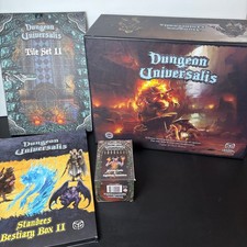 Dungeon Universalis Revised Ed w/Bestiary Cards Tile Set II Standees
