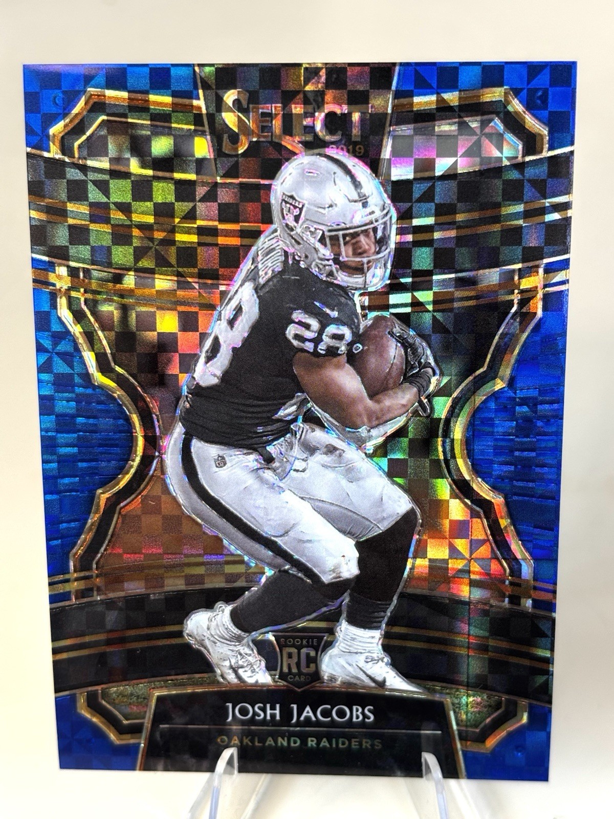 2019 Panini Select - Concourse Josh Jacobs #81 Blue Prizm /175 (RC)
