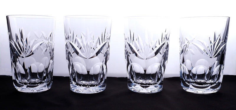 Set 4 Vintage WATERFORD CRYSTAL Ashling 10 oz Flat Tumblers