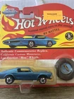 Hot Wheels Vintage Collection Custom Mustang w RLs in Blue, carded