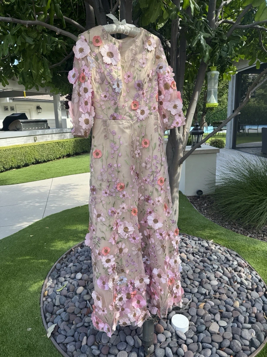 fall midi dresses with sleeves Rising Tides Blue Floral Long Sleeve Midi Dress