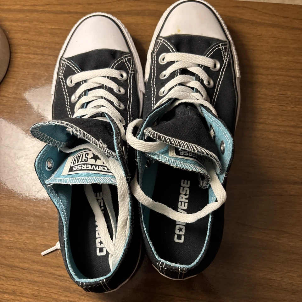 Zapatilla deportiva CONVERSE All*Star CTAS negra azul doble tounge lo-ox 136586F 7 mujer 8 Foto 4 de 4