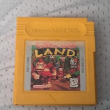 Donkey Kong Land (GameBoy) Yellow Cart - Tested and Working