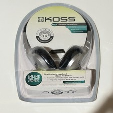 Koss KPH/6 Portable Stereophone Headphones Inline Volume Control Over The Ear