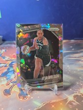 2025 WNBA Prizm Aja Wilson Silver Cracked Ice #76 Aces