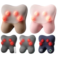 Bob and Brad Back Massager w/Remote Neck Shoulder Relief Electric Shiatsu Pillow