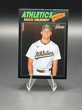 2026 Topps Heritage - Max Muncy #105 Black Bordered Chrome /77 - Athletics