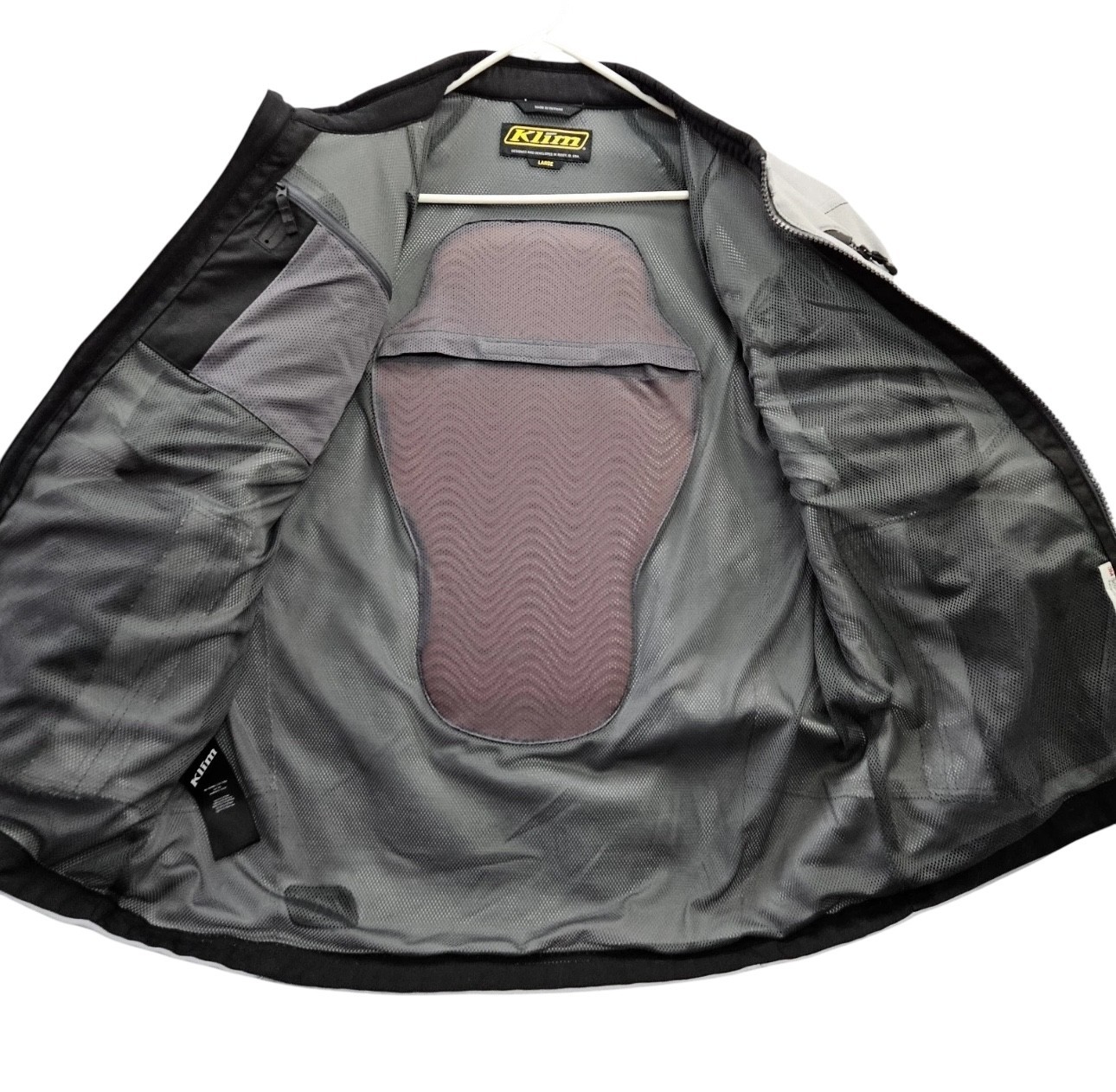 Klim Marrakesh Jacket Large Silver Cordura D30 Reflective w/ All 5 Pads Gray