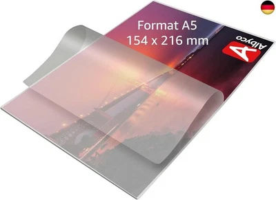 MARKE ALBYCO Albyco Laminierfolien, Laminiertaschen - Format A5, 154x216 mm - Dicke 2x80