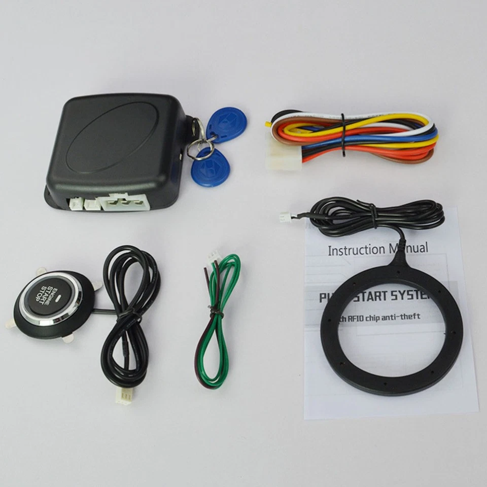  12 V Car Alarm Anti Theft Lock Start Push Button System Keyless Entry - Image 4 of 4