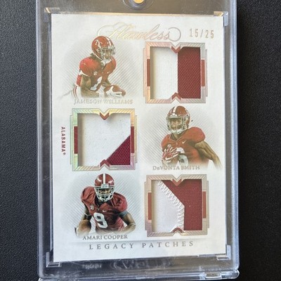 2022 flawless collegiate Triple Patch Jameson Williams Devonta Smith Cooper /25