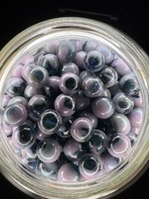 10x 5/8" Jabo Classics Marbles Lot Pink, Green UV Reactive