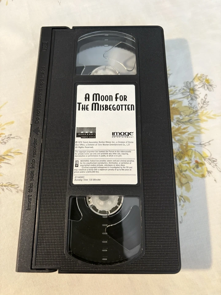 A Moon For The Misbegotten (VHS, 2001) Eugene O’Neill 1975 Four Act Play Drama - Image 3 of 4