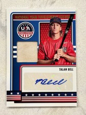 TALAN BELL 2023 Panini USA Baseball Stars & Stripes Jersey Autograph AUTO