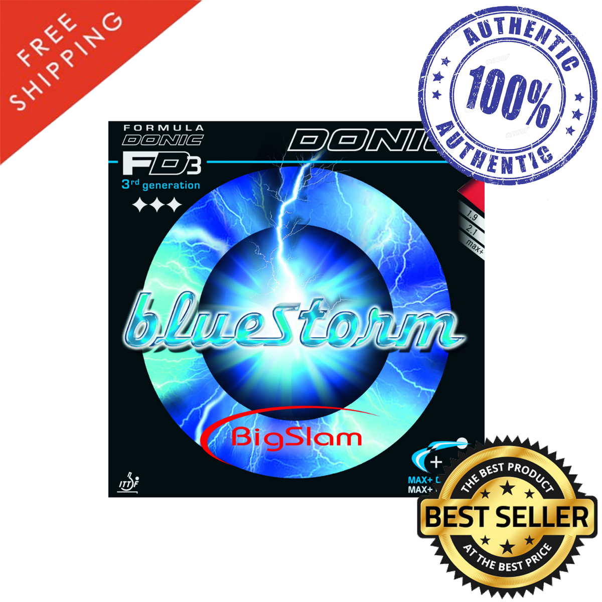 Donic BlueStorm Z2, 2.1 Mm Red And Black, Table Ten Produktbild-Vorschau 7