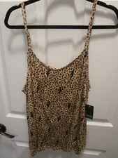 TORRID SUPER SOFT LEOPARD BOLTS SWING CAMI TOP     NEW