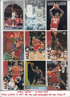 1995-96 Upper Deck Major Attractions MICHAEL JORDAN/DAVID HANSON #337 Bulls