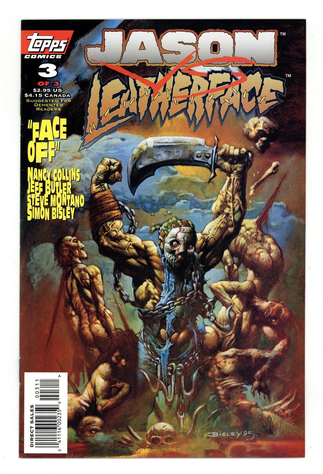 Jason vs. Leatherface #3 FN/VF 7.0 1996